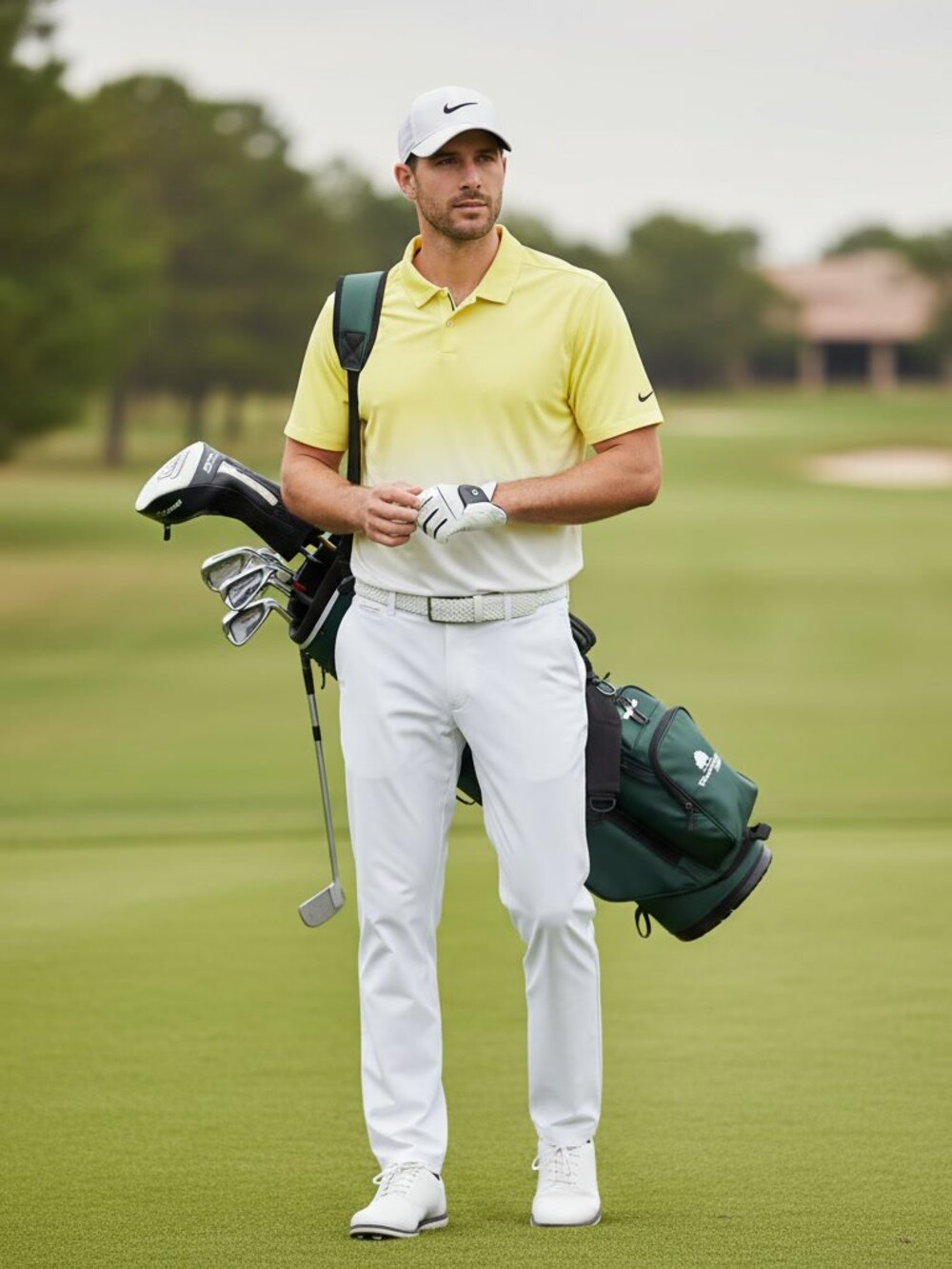 Nike Dri Fit Tour Performance Golf Shirt Sz L